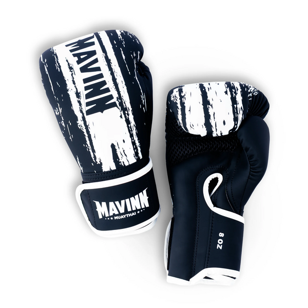 Mavinn Impact In Motion Boxing Gloves Black White