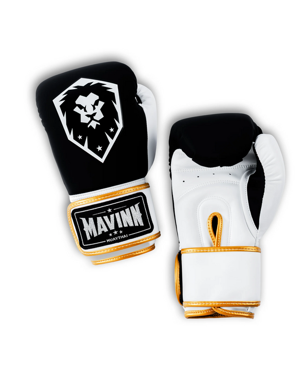 Mavinn Lion Crest Edition Boxing Gloves, front view