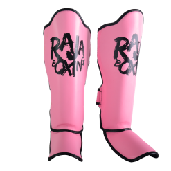 RAJA BOXING Lightweight Shin Guards V4 Pink detail