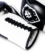 Close-up of Mavinn Foundation Performance Boxing Gloves showing leather texture and logo