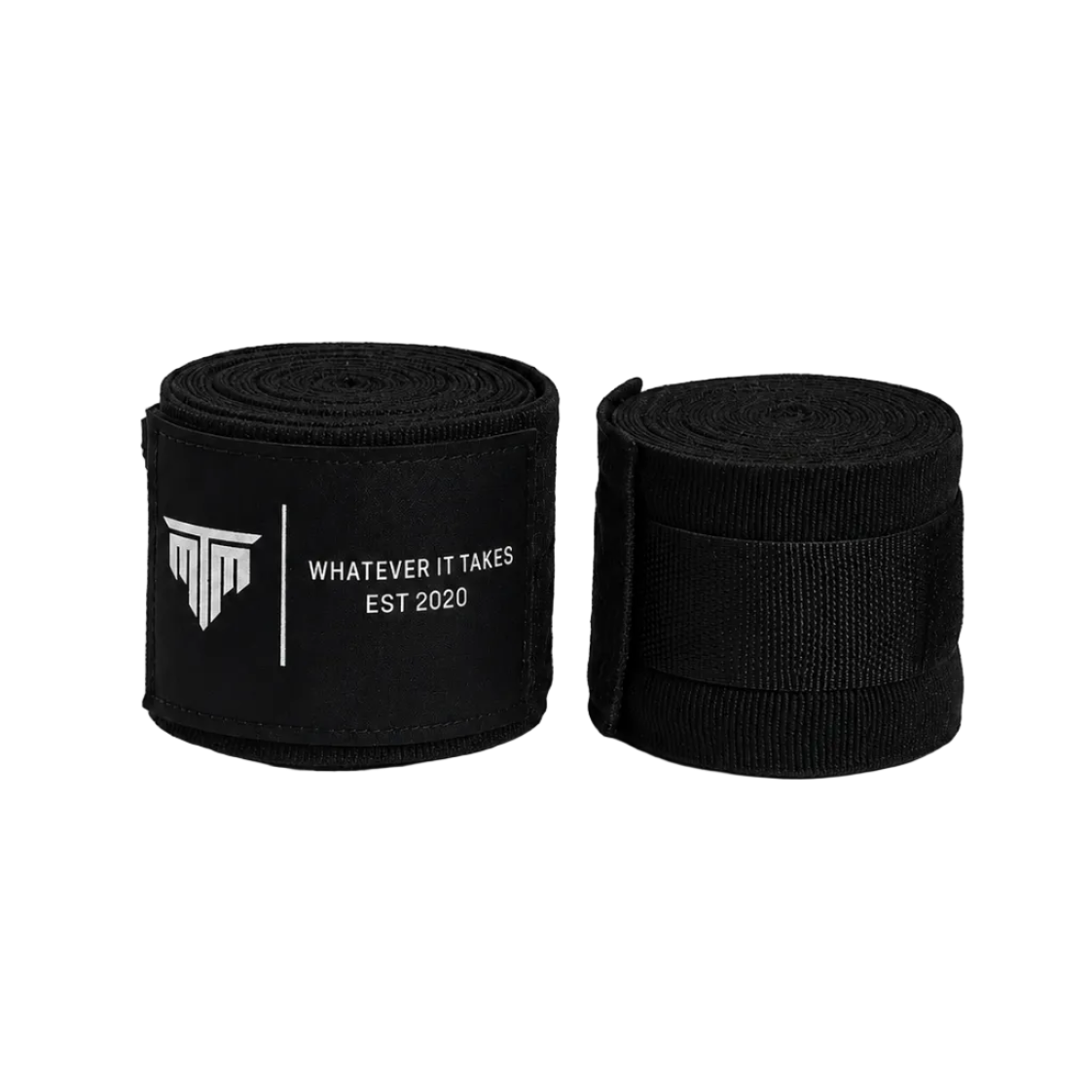 MTM 4.5M Hand Wraps in black, rolled up