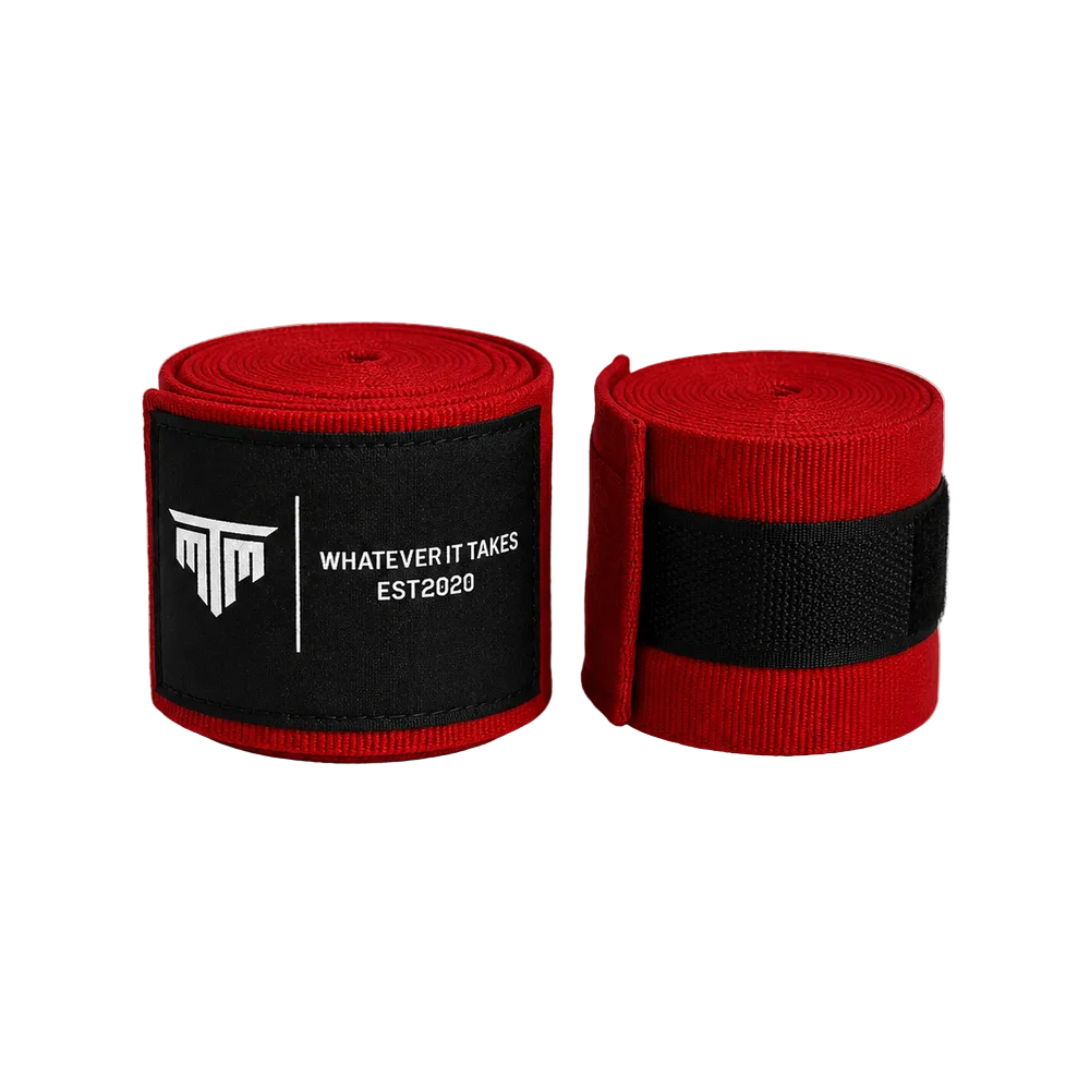 MTM 4.5M Hand Wraps in Red, unrolled