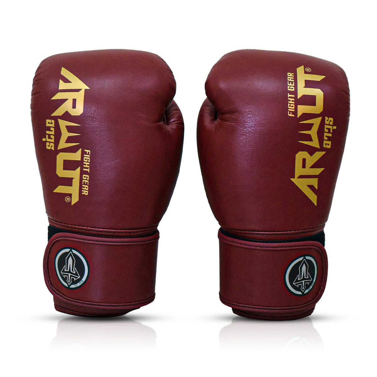 Arwut The Ascent Muay Thai Boxing Gloves Crimson Red front view