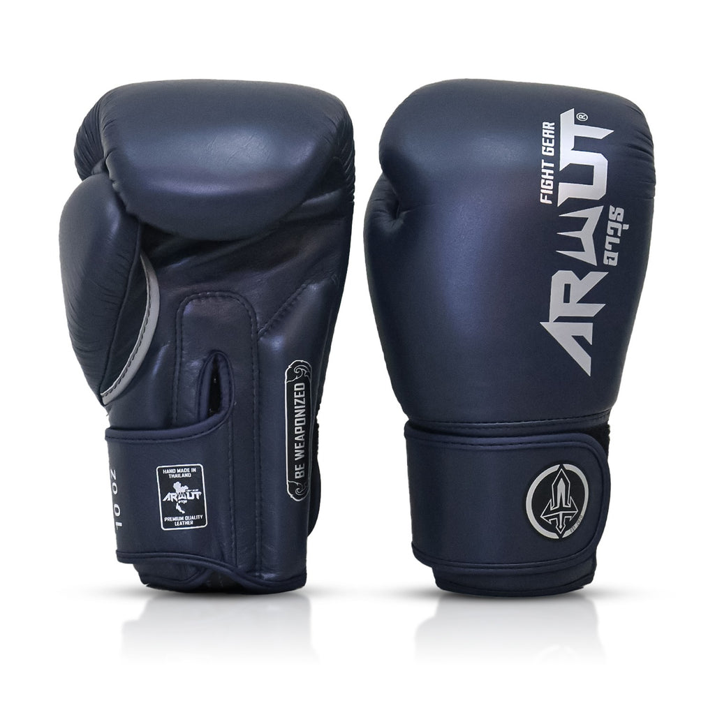 Arwut The Ascent Muay Thai Boxing Gloves Oxford Blue back view