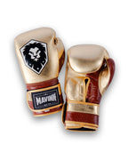 Mavinn Concept of Balance Boxing Gloves in Gold, detailed view