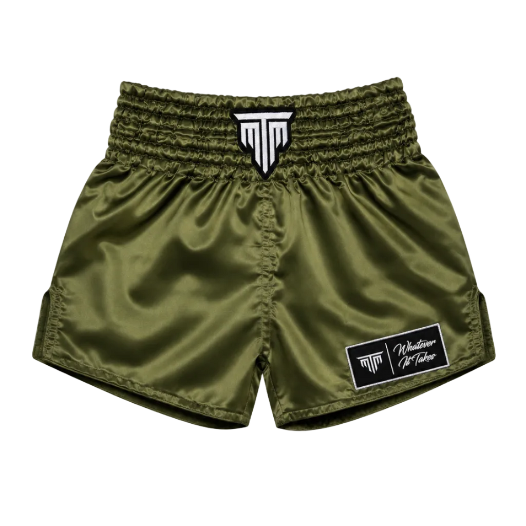 MTM Classic Muay Thai Shorts in Army Green