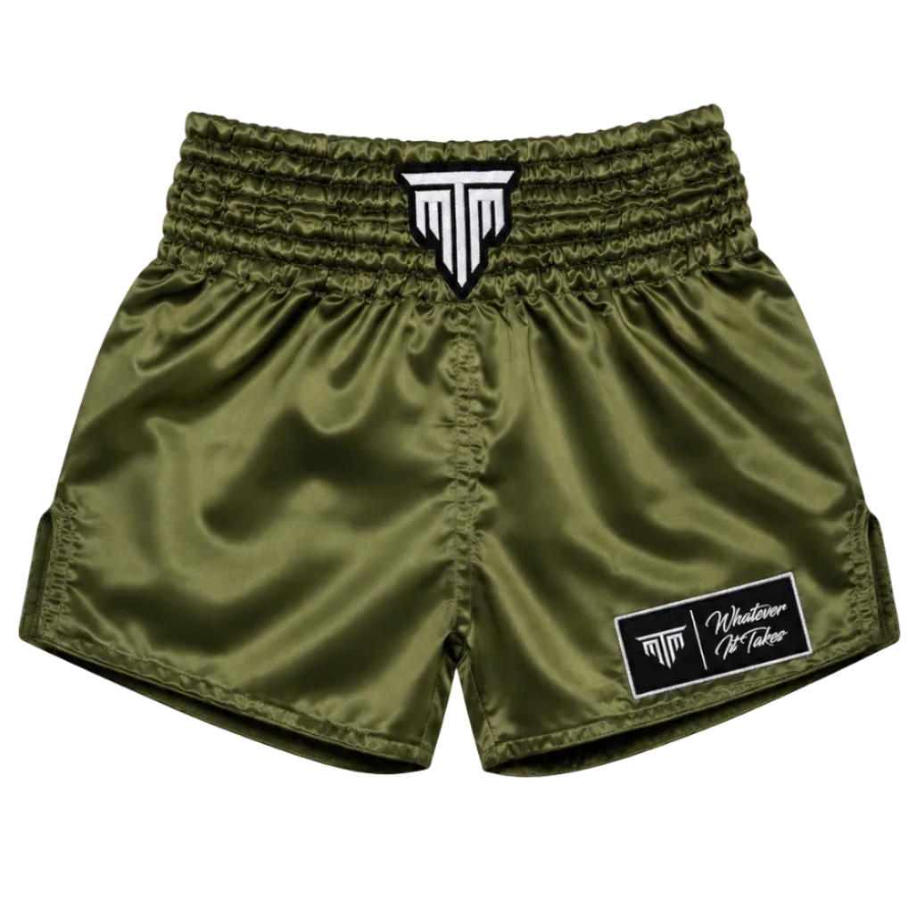 MTM Classic Muay Thai Shorts - Army Green