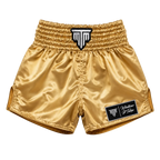 MTM Classic Muay Thai Shorts Gold front view