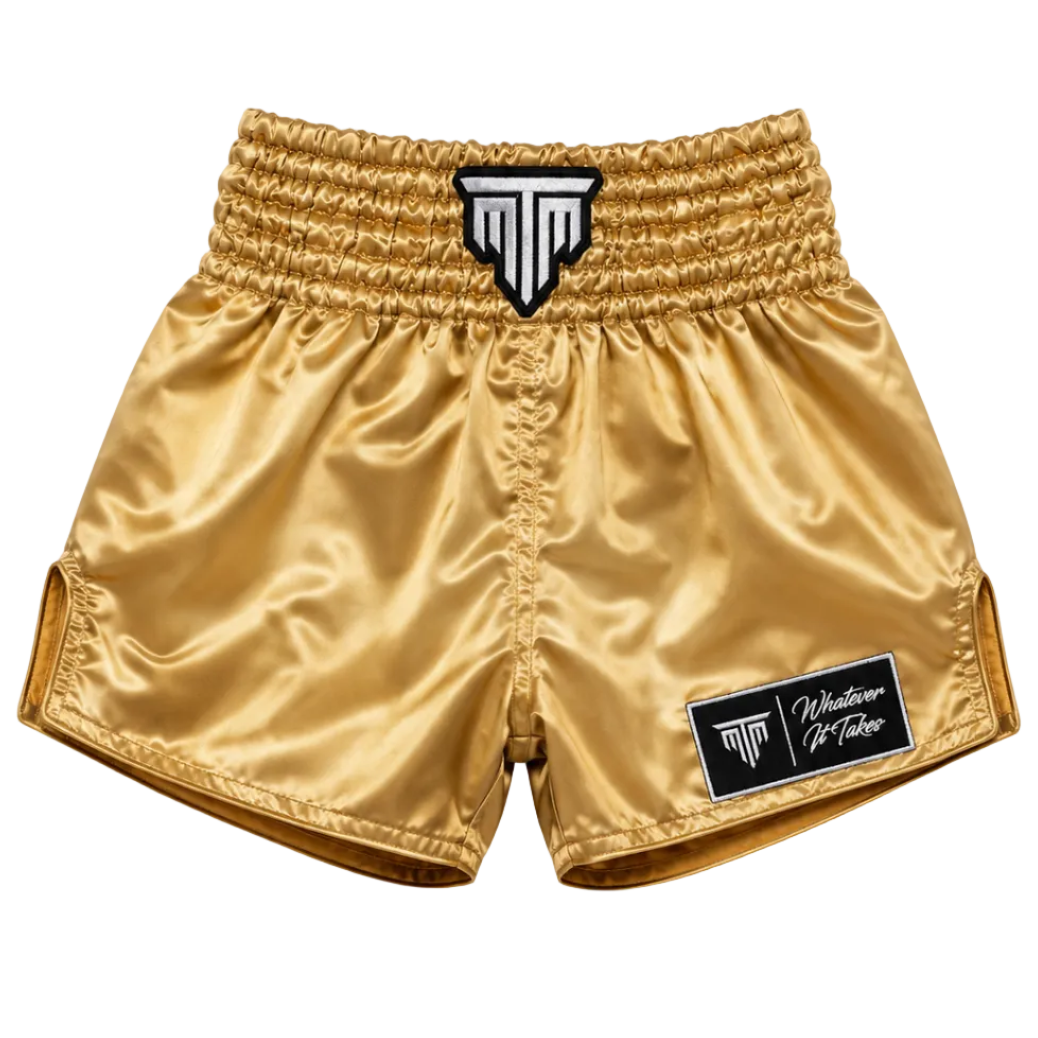 MTM Classic Muay Thai Shorts - Gold