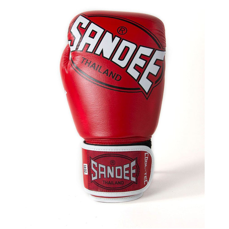 Sandee Cool-Tec Velcro 3 Tone Boxing Gloves - side view