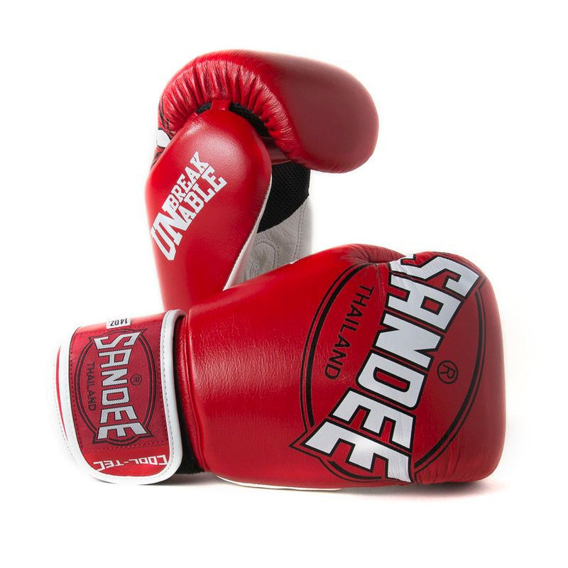 Sandee Cool-Tec Velcro 3 Tone Boxing Gloves - wrist strap detail