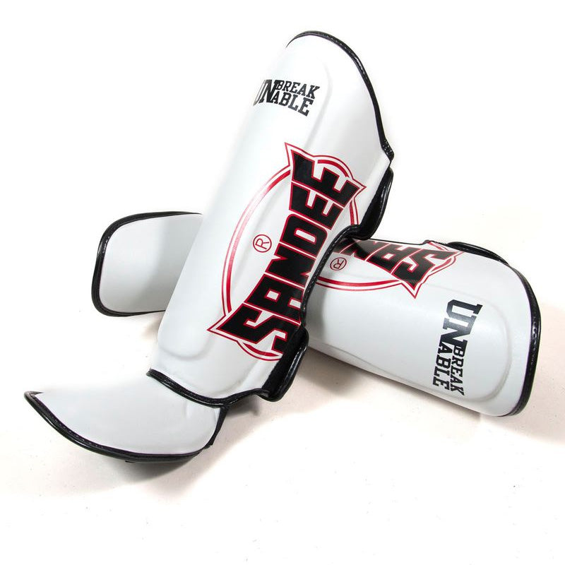 Close-up of Sandee Cool-Tec Boot Shinguards showing material texture and stitching