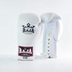 Raja Boxing LS-2 Slim Shin Guards, detail of stitching