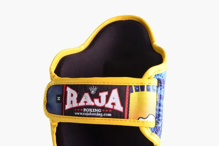 Raja Boxing Hanuman Lightweight Shin Guards, worn on leg
