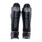 Raja LS-2 Slim Shin Guards in black, side view thumbnail