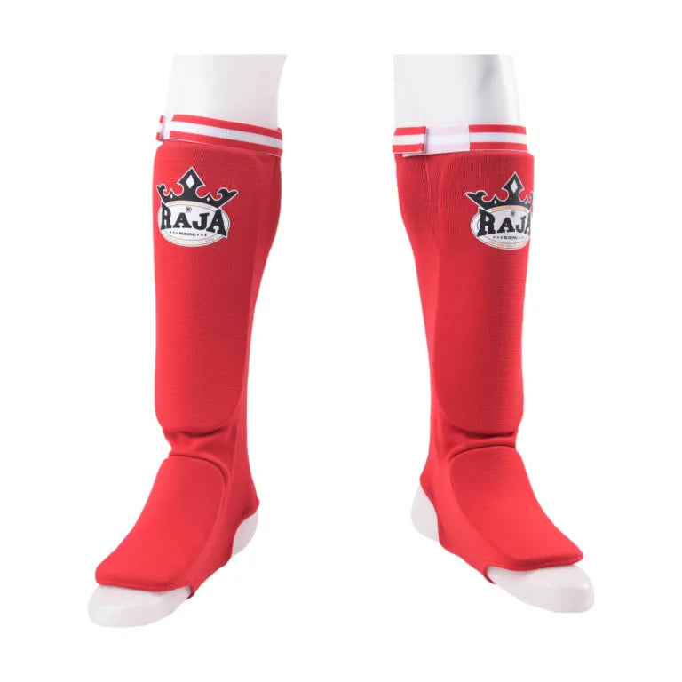 Close-up of Raja Boxing Cotton Shin Guards fabric texture