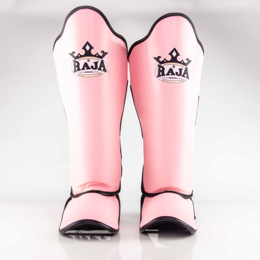 Raja Boxing Lightweight Shin Guards in Pink Pastel, product shot