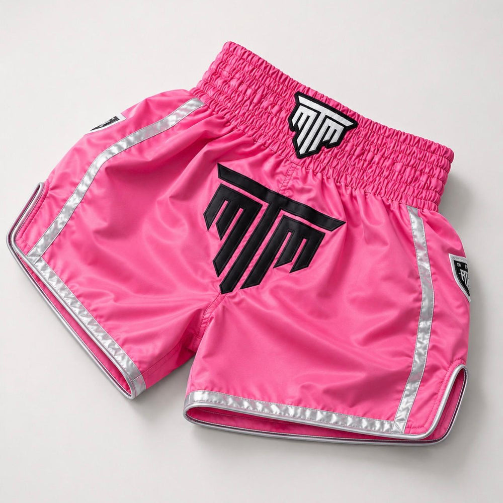 MTM Essentials Muay Thai Shorts Pink detail view