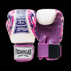 Fightlab Essence Of Thai Muay Thai Gloves in white, front view