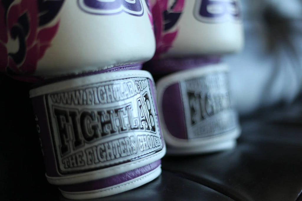 Fightlab Essence Of Thai Muay Thai Gloves, showing thumb protection