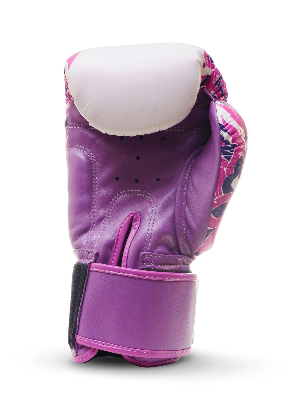 Close-up of Fightlab Essence Of Thai Muay Thai Gloves, showing stitching detail
