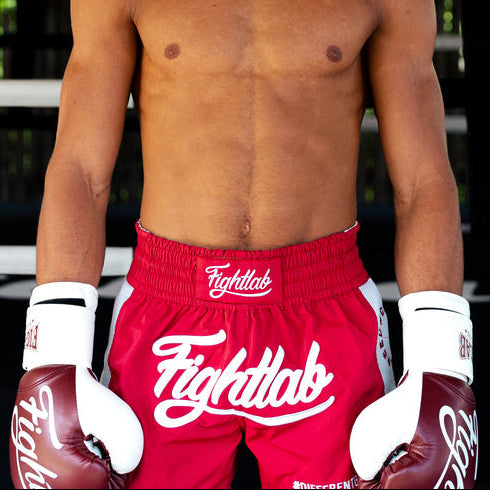 Fightlab Grit And Glory Thai Boxing Shorts Green front view