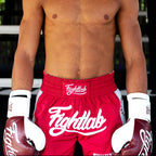Fightlab Grit And Glory Thai Boxing Shorts Green front view