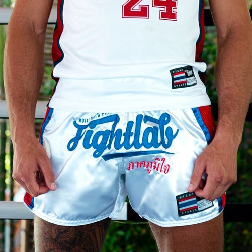 Fightlab Thai Pride shorts pattern detail