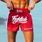 Fightlab Grit And Glory Thai Boxing Shorts Navy front view