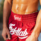 Fightlab Grit And Glory Thai Boxing Shorts Black side view