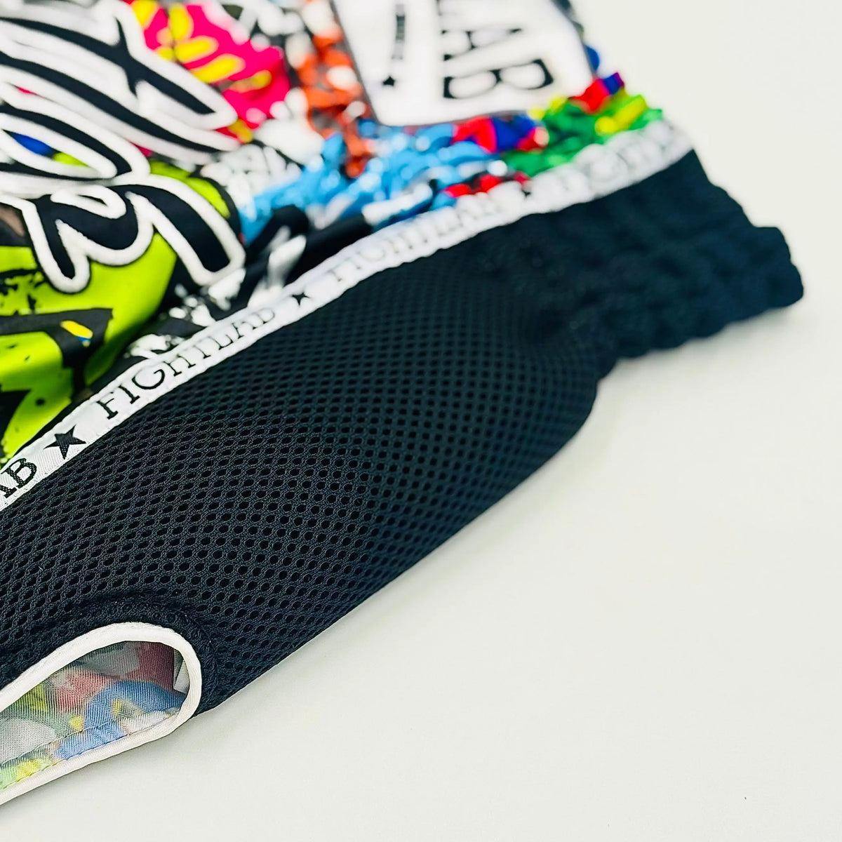Fightlab Kowabunga Thai Boxing Shorts on model, full body shot