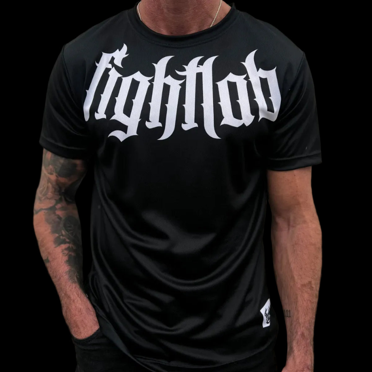 Fightlab Xplode Muay Thai T-Shirt Black back view