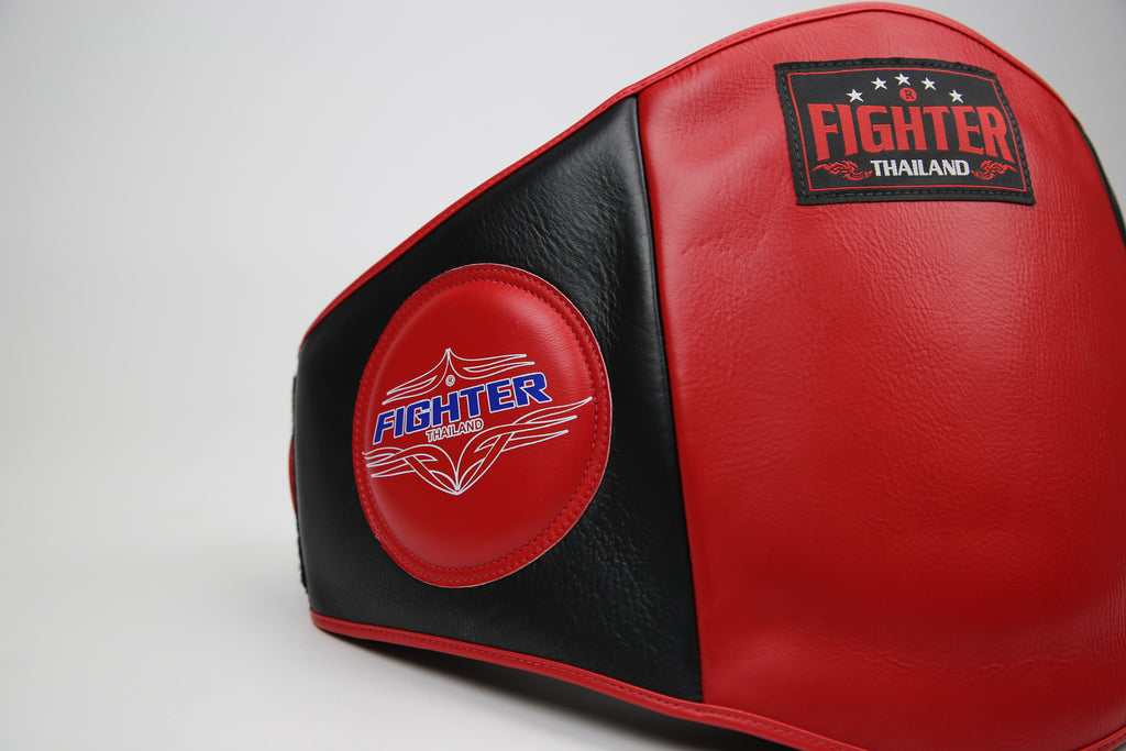 Fighter Thailand Belly Pad Red-Black front view
