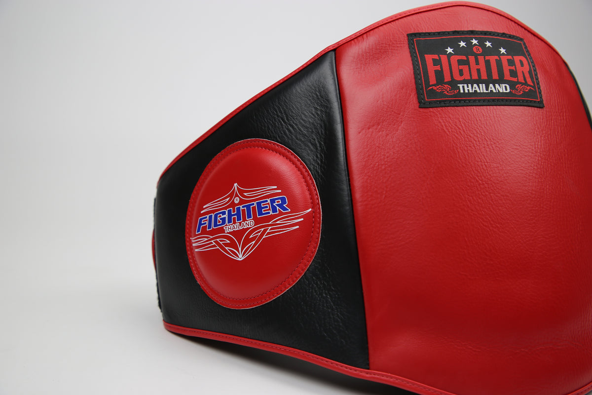 Fighter Thailand Belly Pad Red-Black front view
