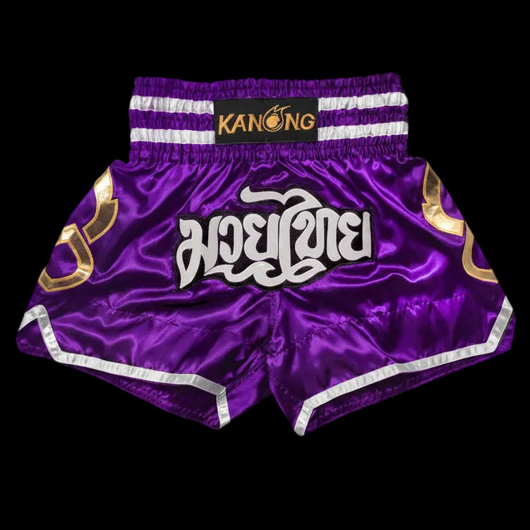 Kanong KNS-143-Purple Muay Thai Shorts