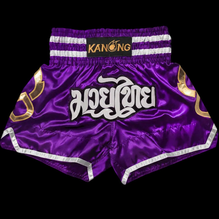 Kanong KNS-143-Purple Muay Thai Shorts