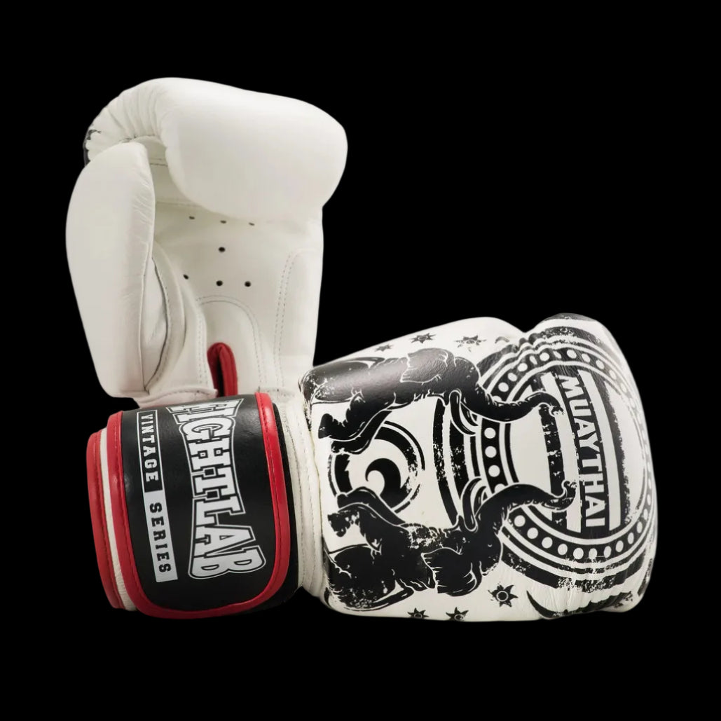 Fightlab Muay Chang Gloves in Red, side view