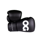 OG Fightwear Supermax Boxing Gloves Black side view