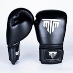 MTM Sport Pro X1 Velcro Boxing Gloves in black, side view with wrist support