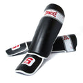Sandee Sport Slim Shinguards Black & White detail of padding and lining