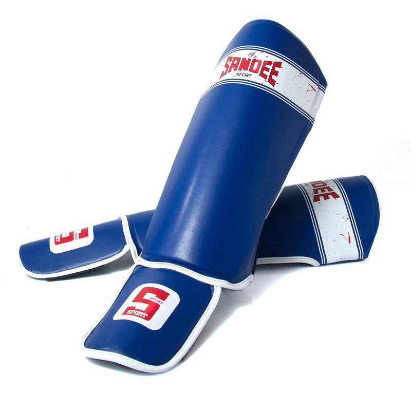 Close-up of Sandee Sport Slim Shinguards material and stitching