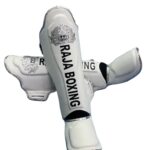 Close-up of RAJA BOXING Lightweight Shin Guards material