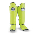 Raja Boxing Lightweight Shin Guards in Neon Green