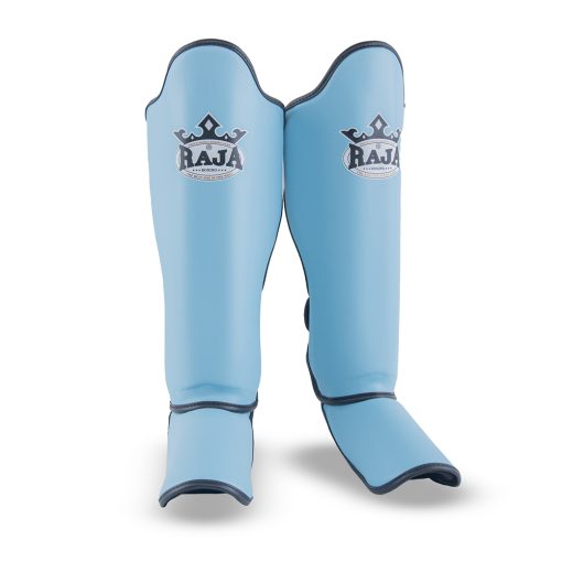 Raja Boxing Lightweight Shin Guards Light Blue detail