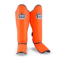 Raja Boxing Lightweight Shin Guards in Orange