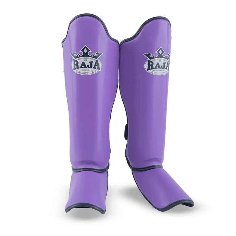 RAJA BOXING Lightweight Shin Guards in purple