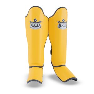 Raja Boxing Lightweight Shin Guards in yellow
