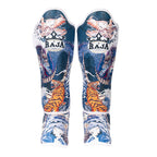 RAJA BOXING DragonTiger Shin Guards, side view