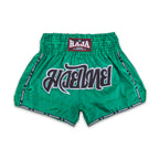 Raja Boxing RTB29-1 Muay Thai Shorts in green, full view