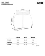 MAVINN Shorts Size Chart